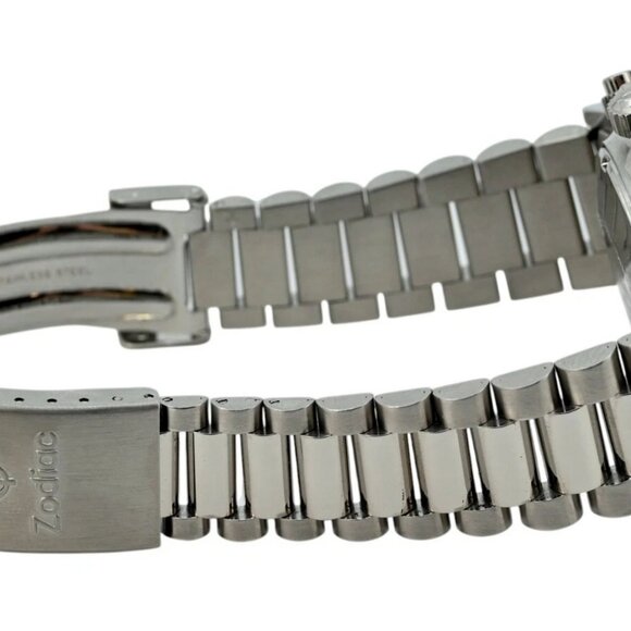 Zodiac 40mm Men's Red Dot Chronograph Valjoux 7750 Automatic Watch - Picture 7 of 8